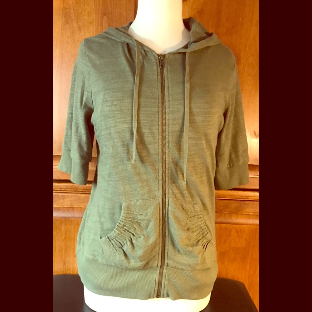 ♻️Nordstrom Carlson Full Zip Half Sleeve Hoodie L